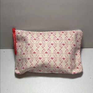 Elizabeth Arden Pink Floral Canvas Pouch, bag